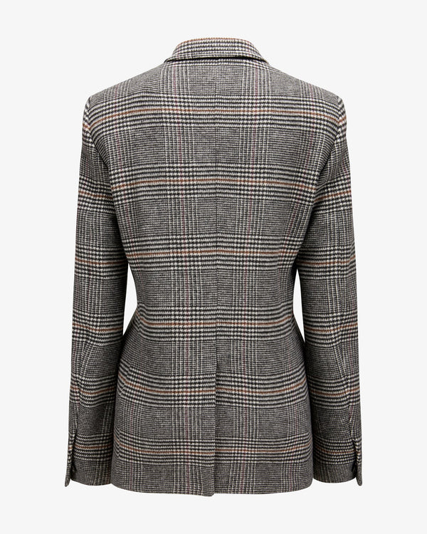 Brick Check "Marlene" Blazer