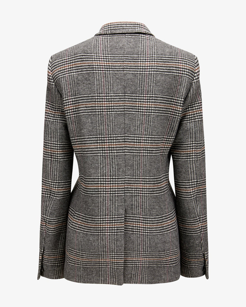 Brick Check "Marlene" Blazer