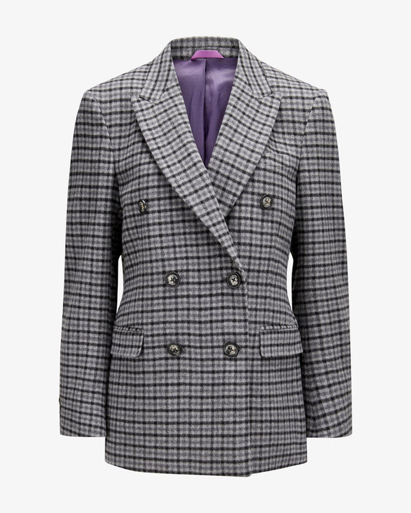 Check Blazer "Grace" - Grey