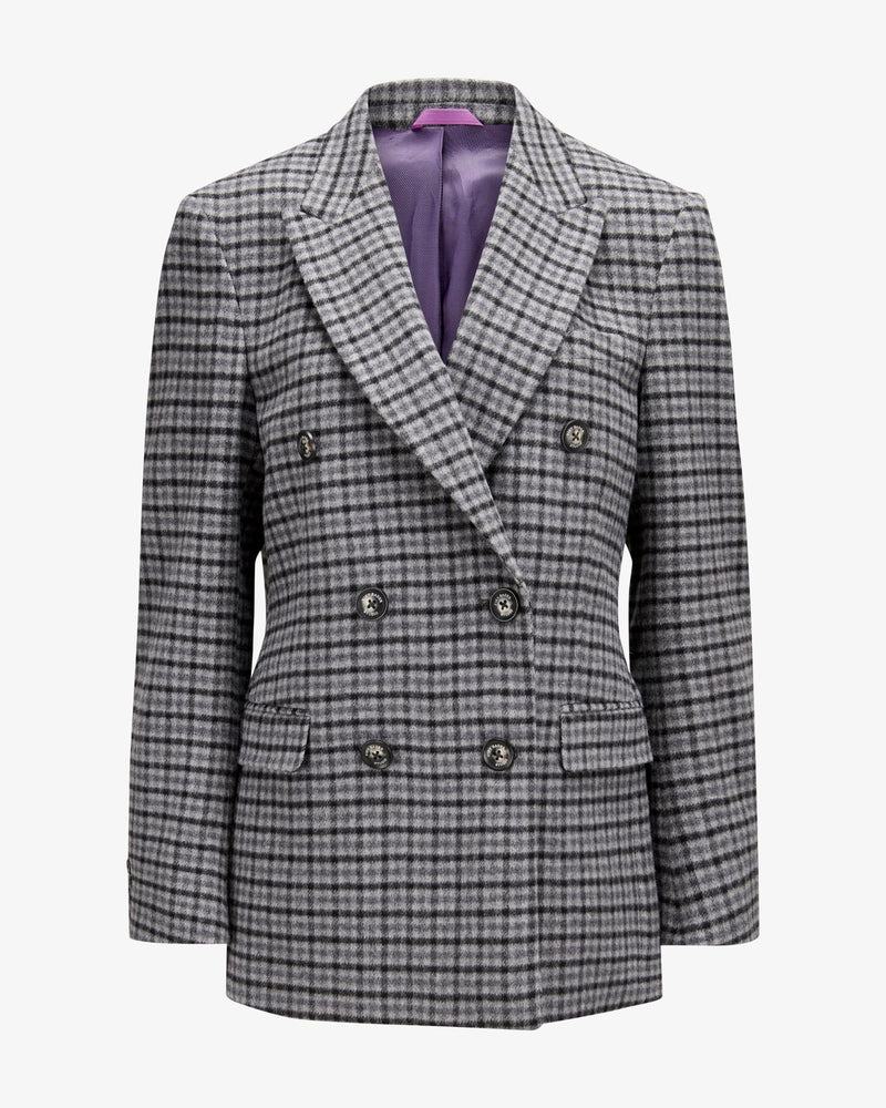 Check Blazer "Grace" - Grey