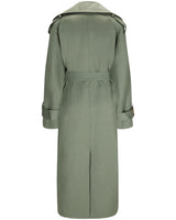 <transcy>Oversize trench coat "Kate" - Sage</transcy>