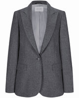 <transcy>Virgin Wool Blazer "Diana" - Anthracite</transcy>