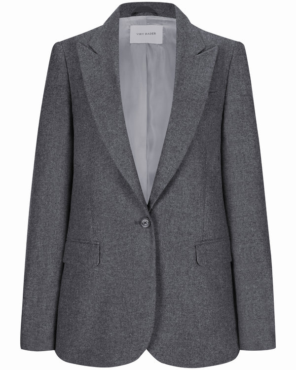 Virgin Wool Blazer "Diana" - Anthrazit