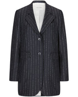 Black needle stripe Blazer "Coco"