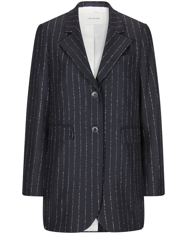 Black needle stripe Blazer "Coco"