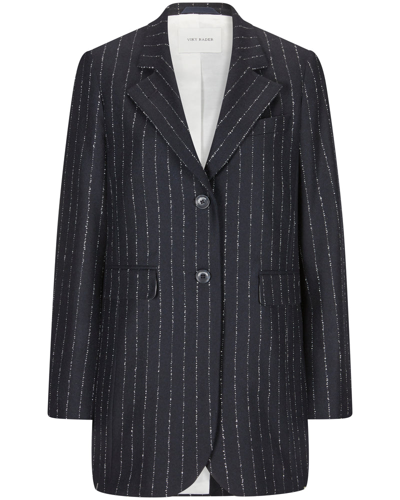 Black needle stripe Blazer "Coco"