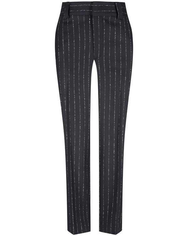 Black needle stripe Pants "Coco"