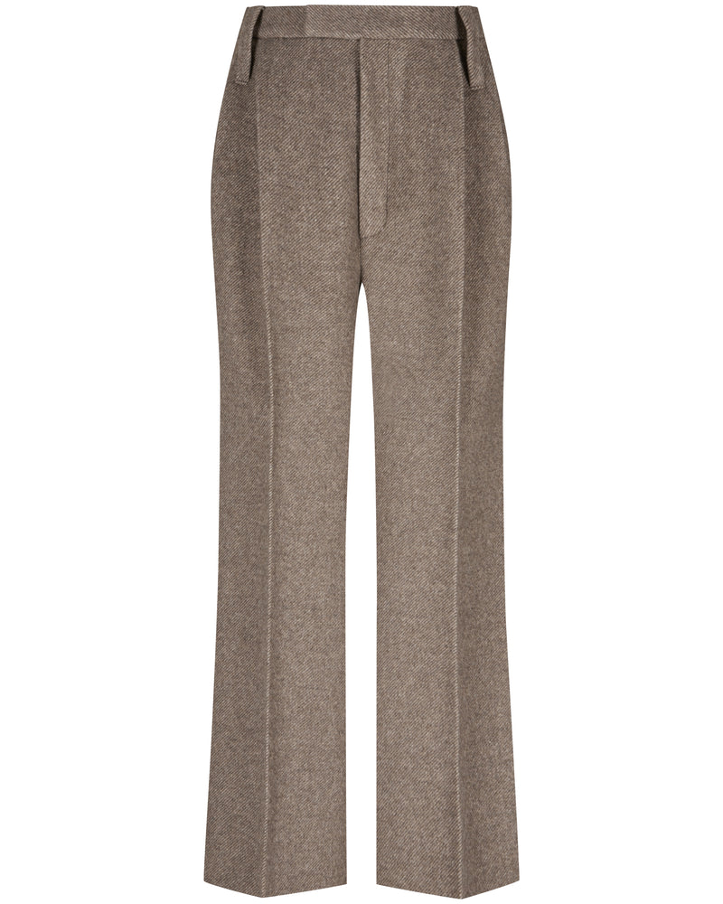 Wool Pants "Marlene" - Brown