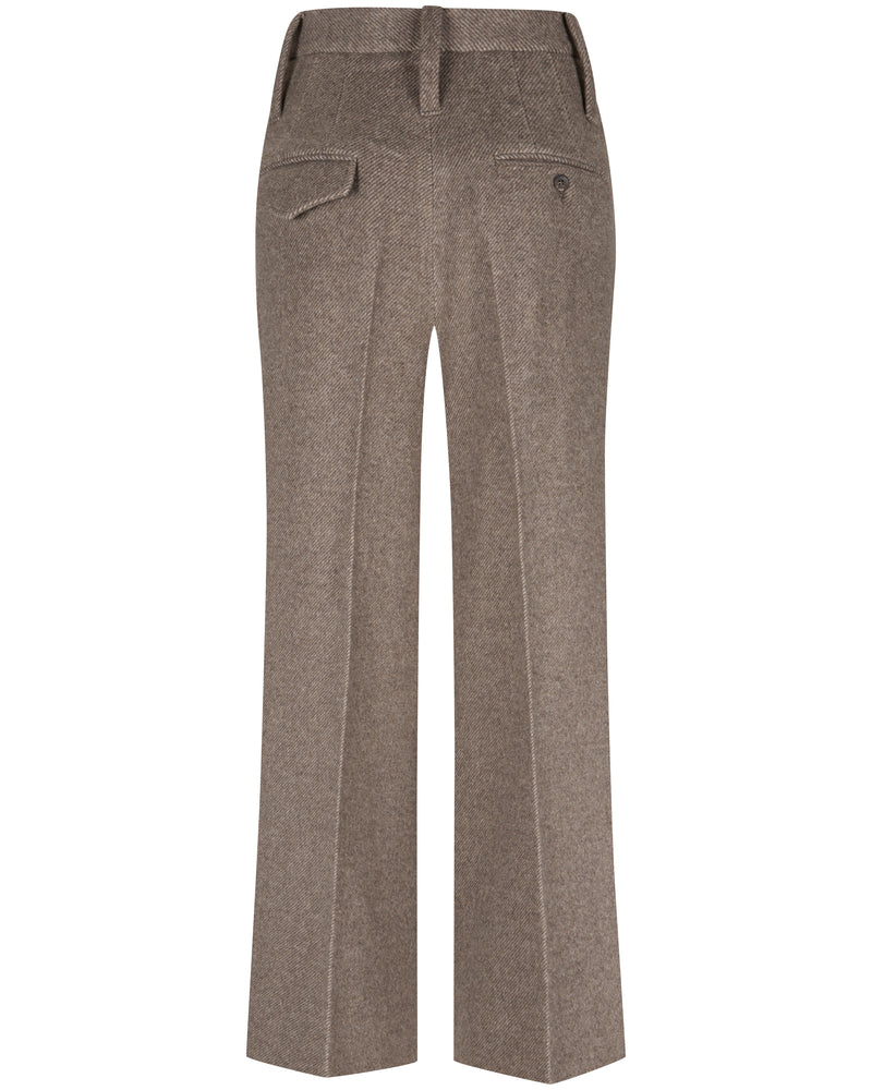 Wool Pants "Marlene" - Brown