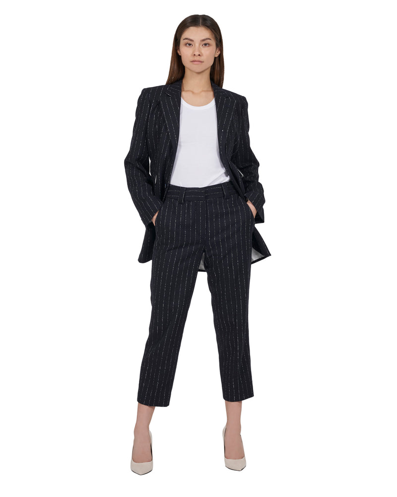 Black needle stripe Pants "Coco"