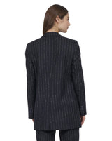Black needle stripe Blazer "Coco"