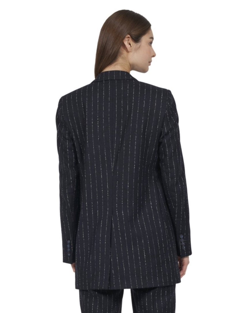 Black needle stripe Blazer "Coco"