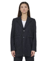 Black needle stripe Blazer "Coco"
