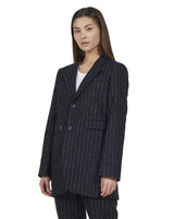 Black needle stripe Blazer "Coco"