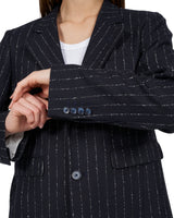 Black needle stripe Blazer "Coco"