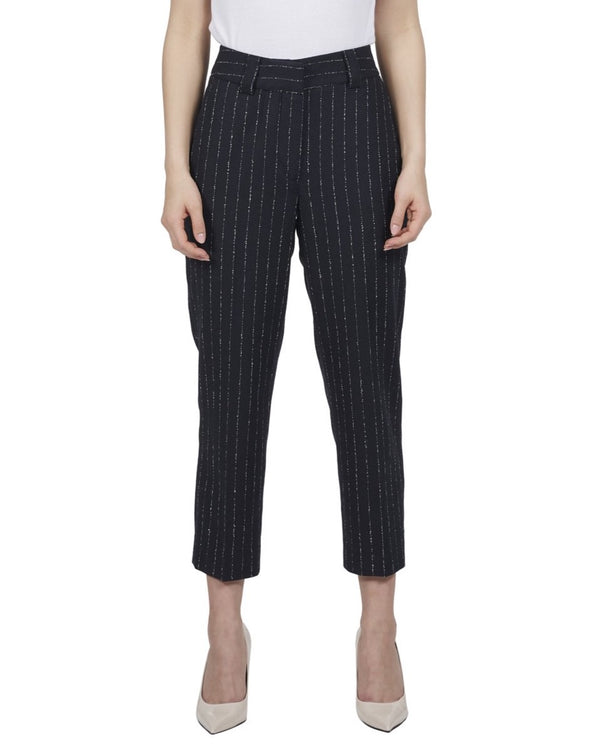 Black needle stripe Pants "Coco"