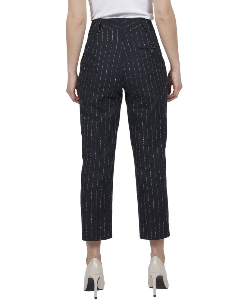 Black needle stripe Pants "Coco"