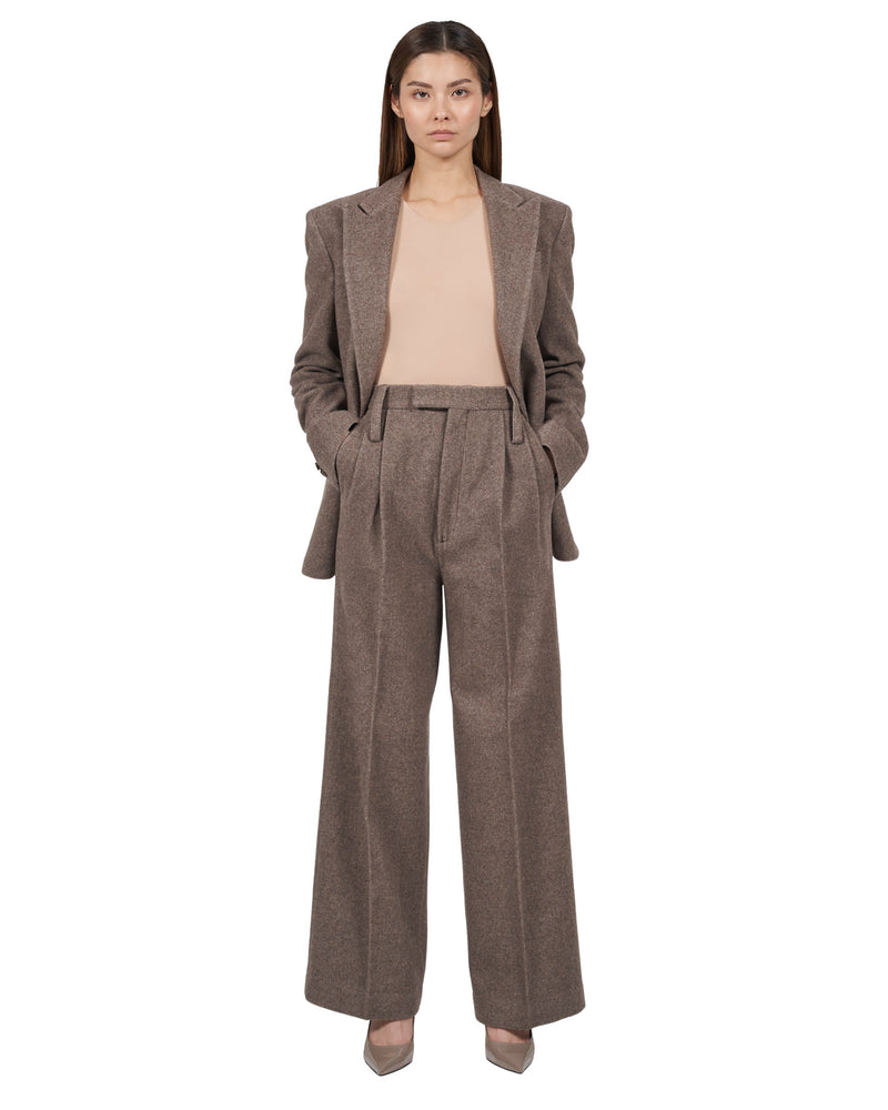Wool Pants "Marlene" - Brown