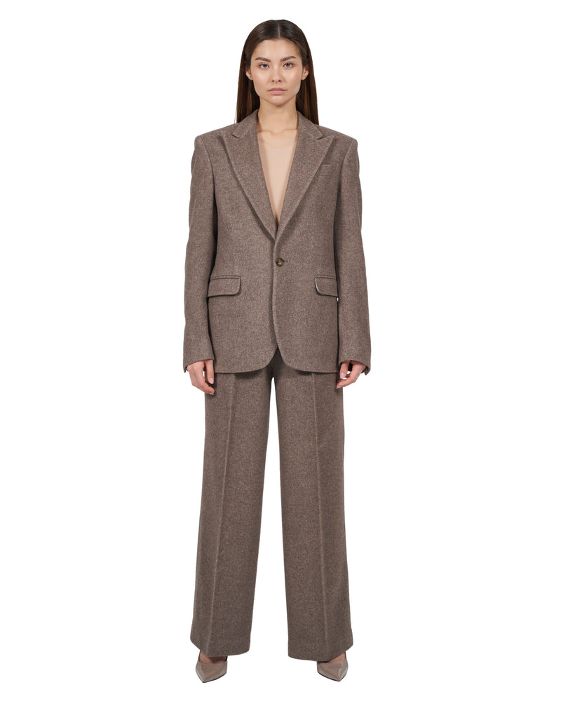 Wool Pants "Marlene" - Brown