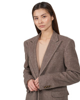 Wool Blazer "Marlene" - Brown