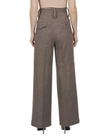 Wool Pants "Marlene" - Brown