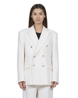 <transcy>Double-breasted cashmere blazer "Grace" - White</transcy>