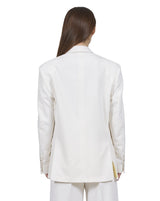 <transcy>Double-breasted cashmere blazer "Grace" - White</transcy>
