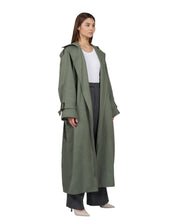 Oversized trench coat "Kate" - Sage