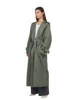<transcy>Oversize trench coat "Kate" - Sage</transcy>