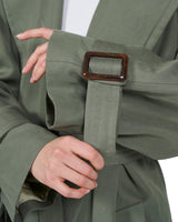 <transcy>Oversize trench coat "Kate" - Sage</transcy>