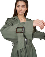 <transcy>Oversize trench coat "Kate" - Sage</transcy>