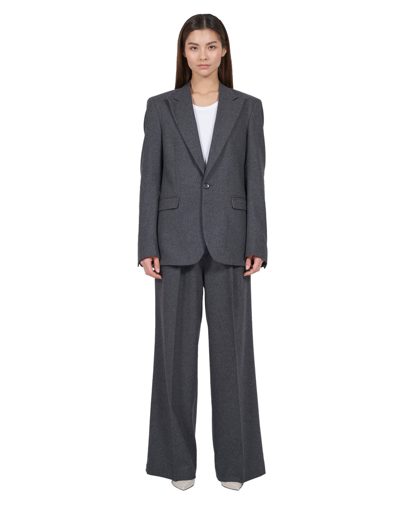 <transcy>Virgin Wool Blazer "Diana" - Anthracite</transcy>