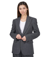 <transcy>Virgin Wool Blazer "Diana" - Anthracite</transcy>