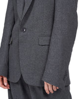 <transcy>Virgin Wool Blazer "Diana" - Anthracite</transcy>