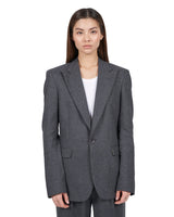 <transcy>Virgin Wool Blazer "Diana" - Anthracite</transcy>