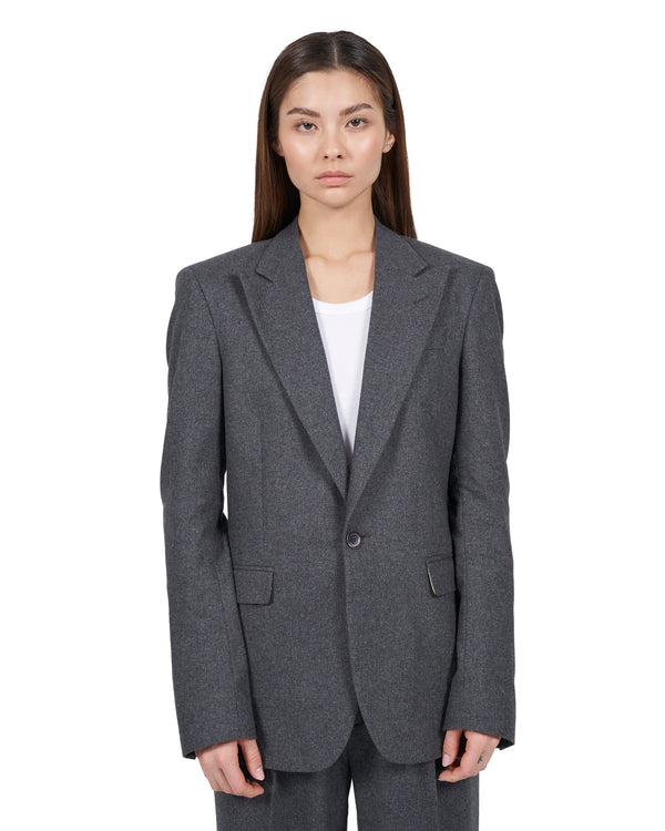 Virgin Wool Blazer "Diana" - Anthrazit