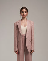 Linen Blazer "Marlene" - Dusty Pink