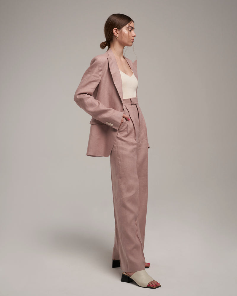 Linen Blazer "Marlene" - Dusty Pink