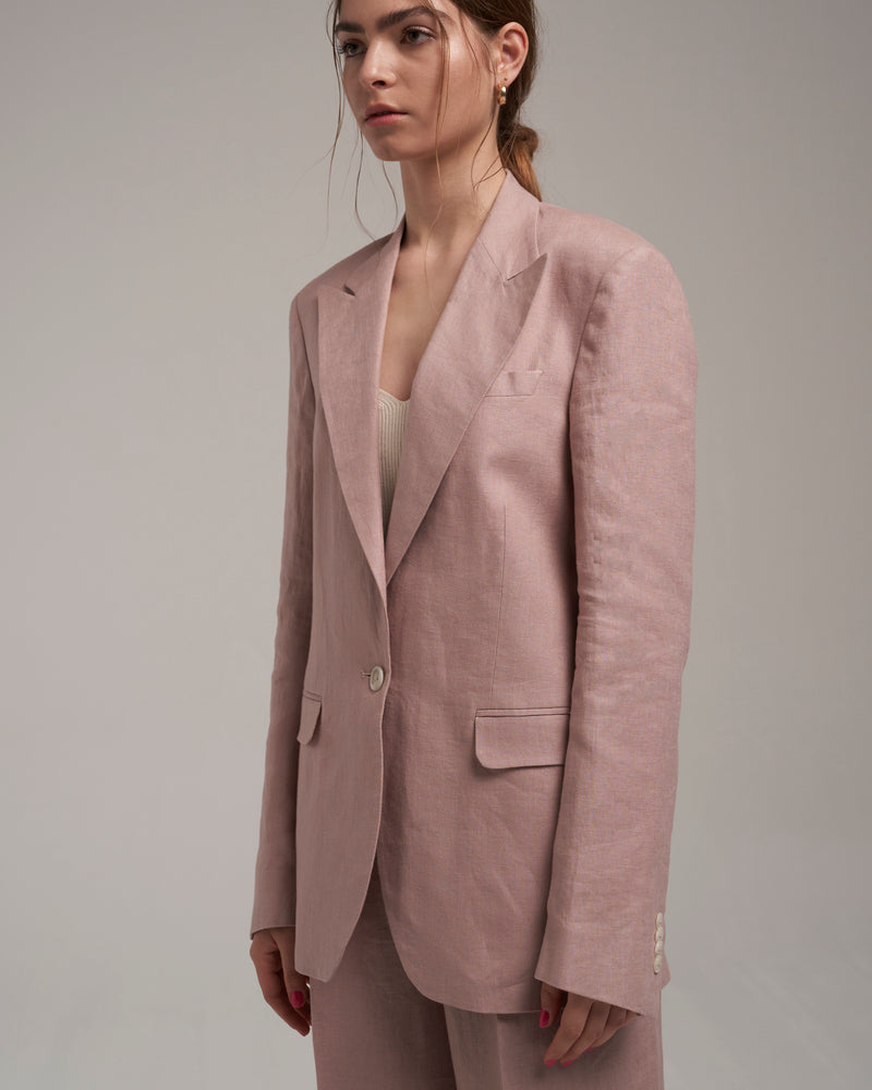 Linen Blazer "Marlene" - Dusty Pink
