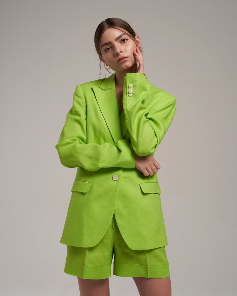 Linen Blazer "Marlene" - Lime
