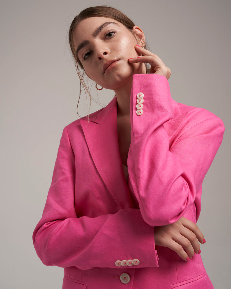 Linen Blazer "Marlene" - Peonie