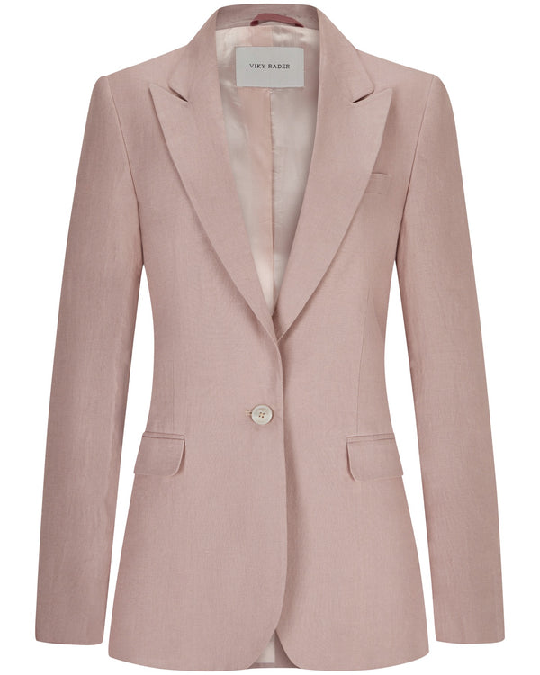 Linen Blazer "Marlene" - Dusty Pink
