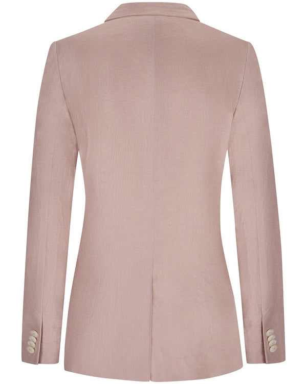 Linen Blazer "Marlene" - Dusty Pink
