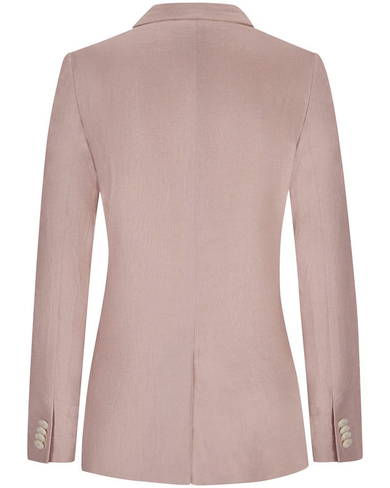 Linen Blazer "Marlene" - Dusty Pink
