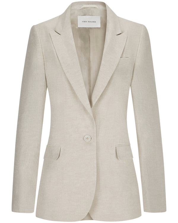 Linen Blazer "Marlene" - Sand