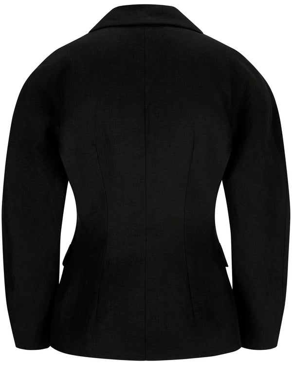Linen Blazer "Valerie" - Black
