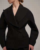 Linen Blazer "Valerie" - Black
