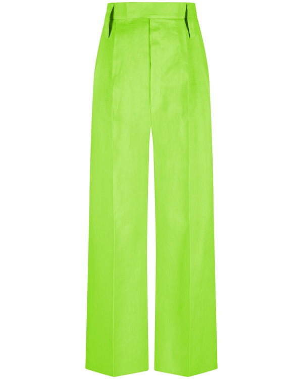 Linen Pants "Marlene" - Lime