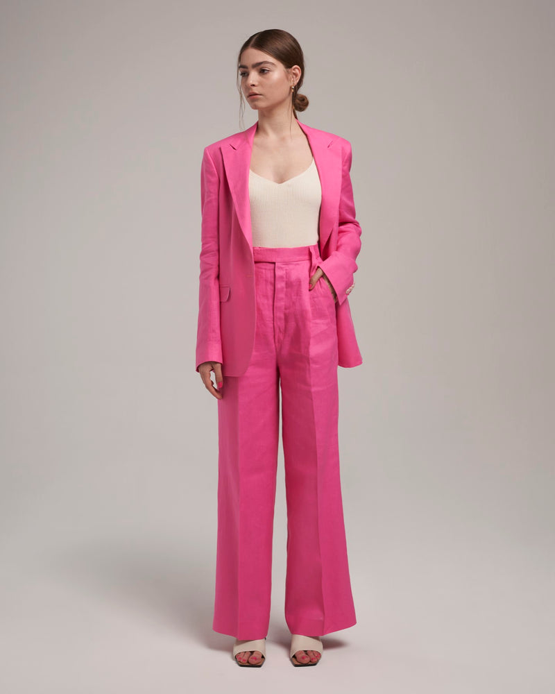 Linen Pants "Marlene" - Peonie