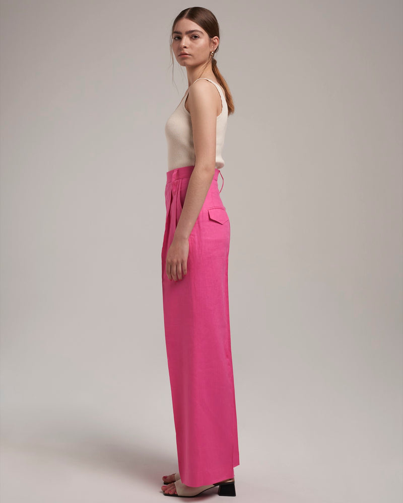 Linen Pants "Marlene" - Peonie